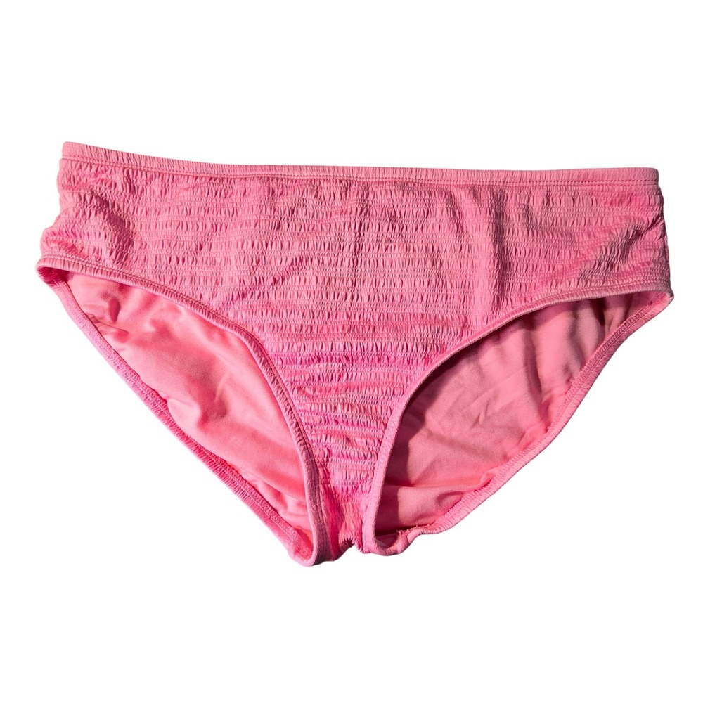 Womens PLUS 18W women's swim bottoms pink crepe‎ bikini bottom